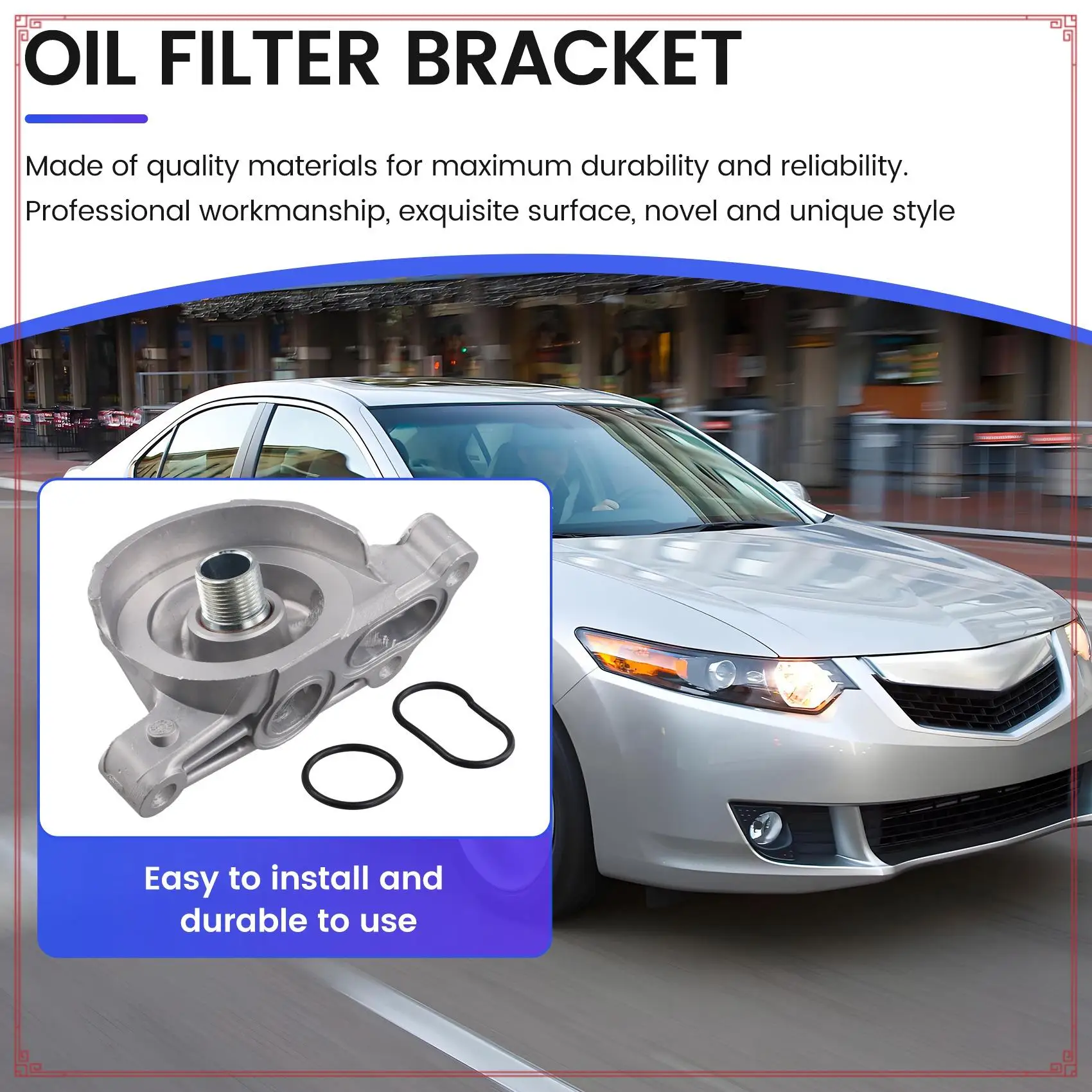 

For Honda Accord Costa Odyssey Alesensiwe Oil Filter Holder/Tank New Oil Filter Housing /15310-R40-A00