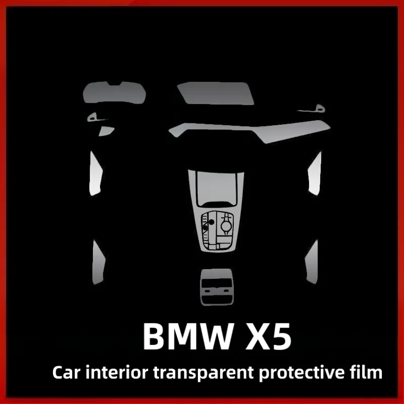 For 2021 BMW X5 interior protection film center console navigation transparent anti-scratch film car decoration sticker