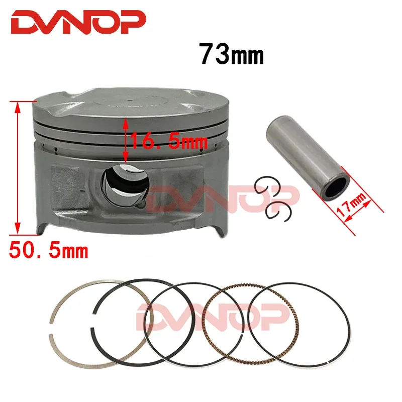 Motorcycle Piston Gasket Kit 73mm For Honda CBX250 Twister XR250 Tornado 01-08