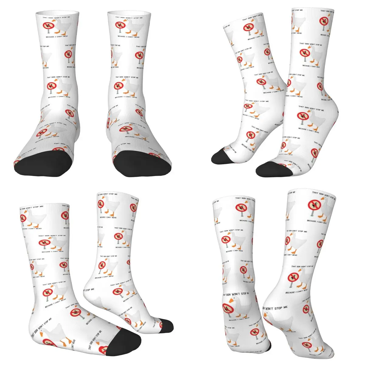 

Untitled Goose Sign Unstoppable Socks Harajuku Super Soft Stockings All Season Long Socks Accessories Unisex Birthday Present