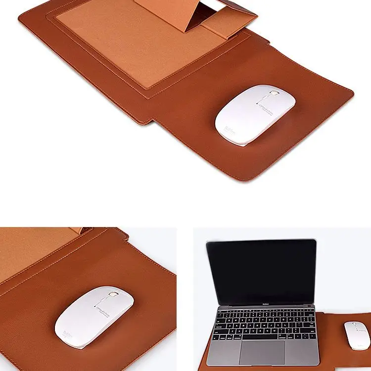 PU Laptop case with Mouse Pad Multi-function Laptop Stand Liner Bracket 14 Inches 15.6 Inches 13.3 Inches Business Ultra-thin