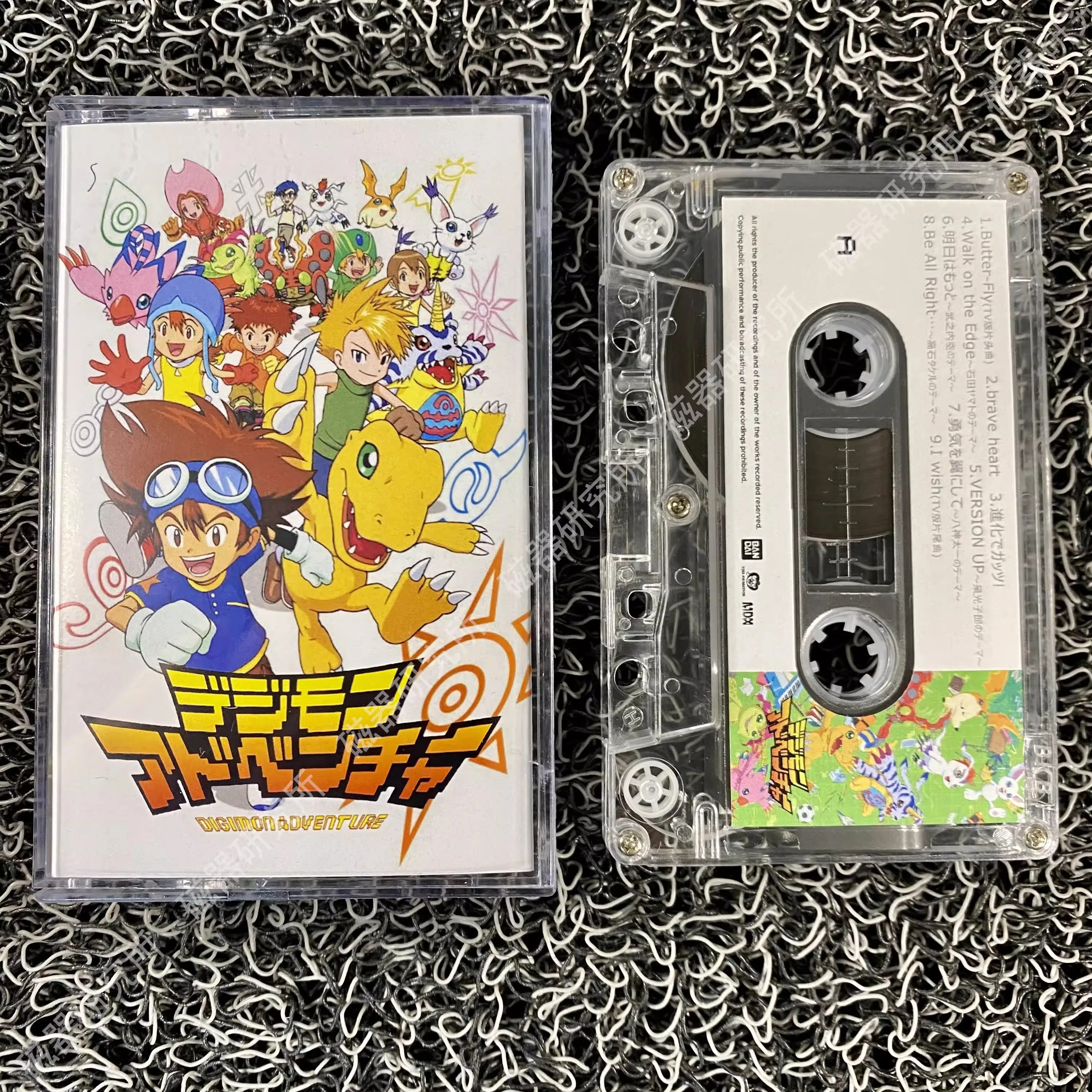 New Anime Digimon Adventure Wada Kouji Music Tape Greatest Hits OST Album Butter Fly Cassettes Cosplay Recorder Soundtracks Box