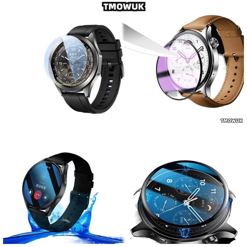 

For Xiaomi Watch S1 S3 Pro S4 Sport Crystal-Clear Tempered Glass Screen Protector 9H Hardness Scratch-Resistant