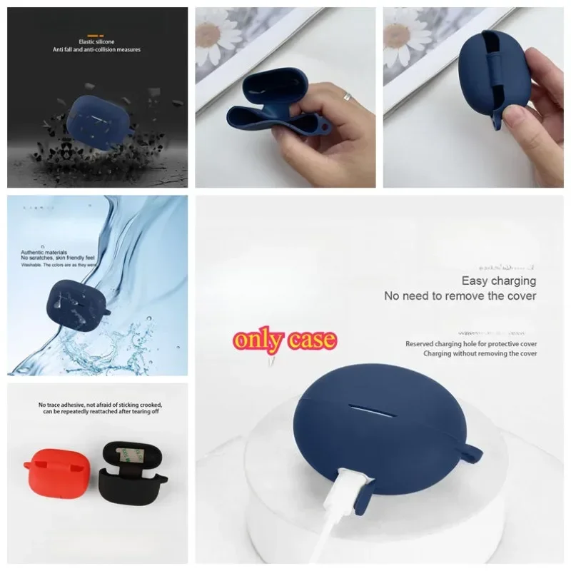 flower case For JBL WAVE BUDS 2 /WAVE100 /LIVE FREE NC/NC+/NC2 Case Silicone Earphone cover for JBL WAVE 100 TWS case view 6