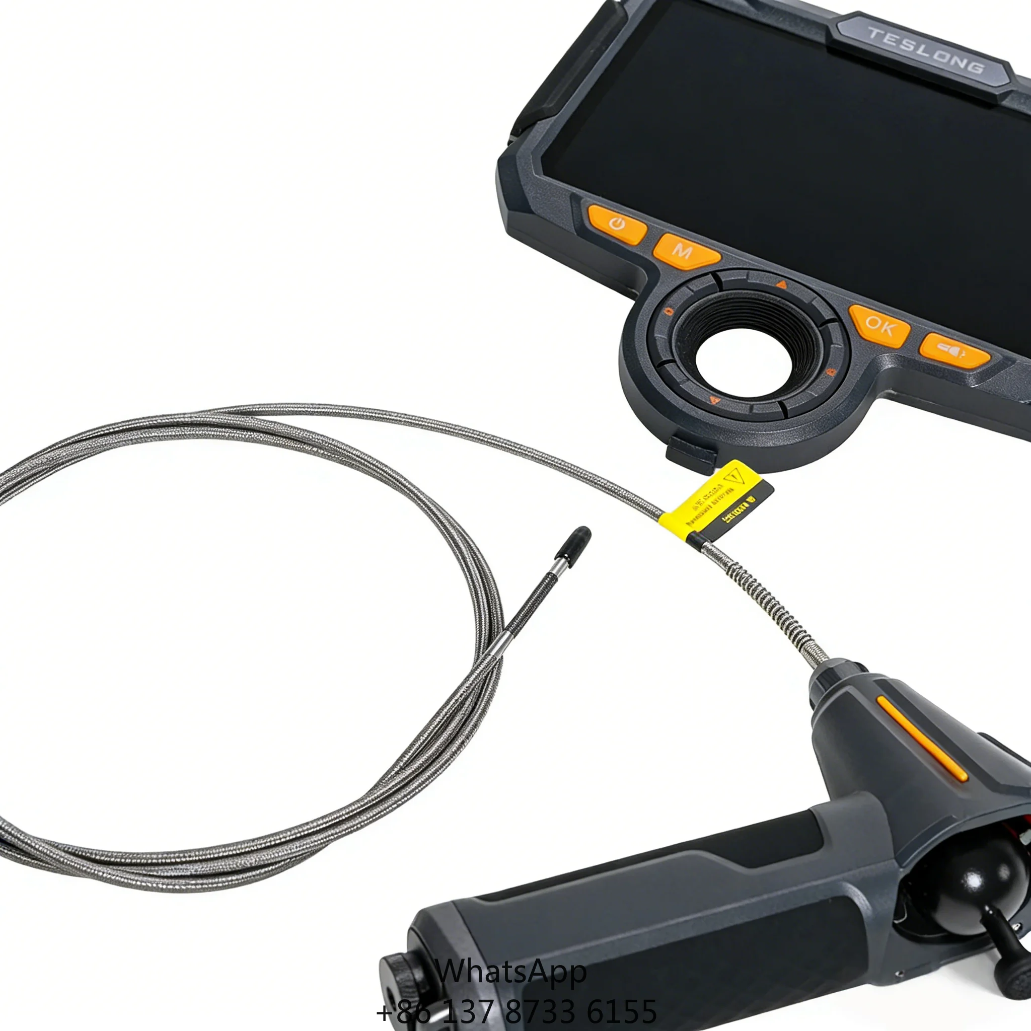 TF600 Portable Endoscope 4-way 360° Articulating Dual Lens Inspection Camera