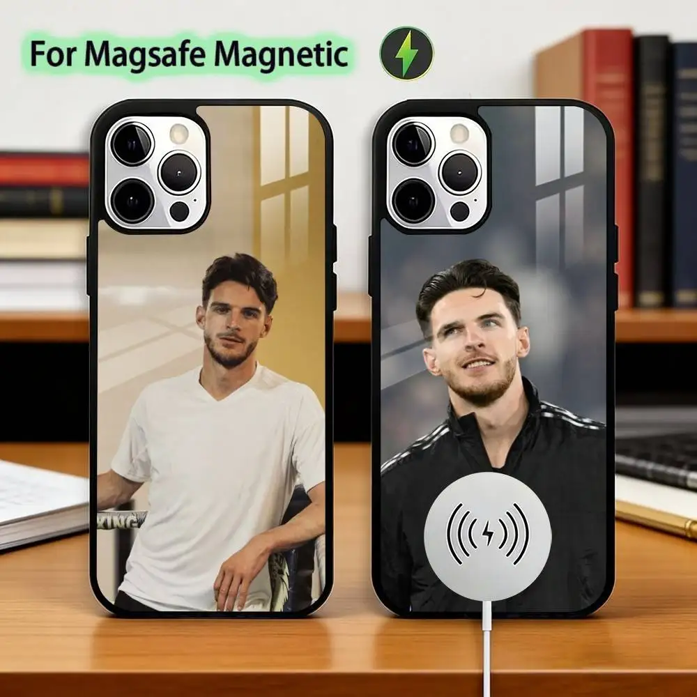 

Declan R-Rice Fooyball Sport Phone Case For iPhone17,16,15,14,13,12,11 Plus,Pro Magnetic For Magsafe Wireless Charging