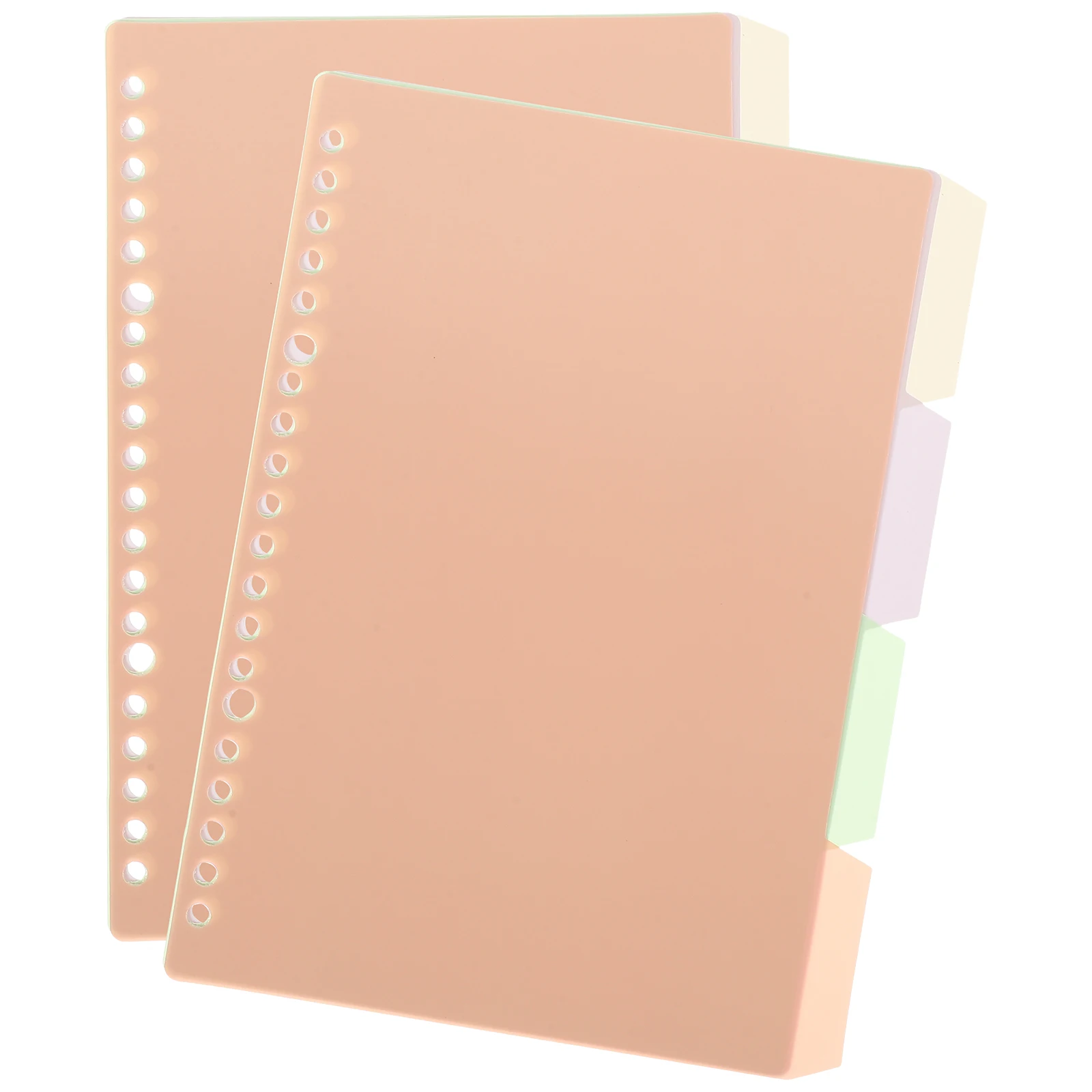 

10pcs A5 Separator Pages Colorful Dividers Notebook Tabs Index Punched Binder Dividers Labels File Organizers Study Notebooks