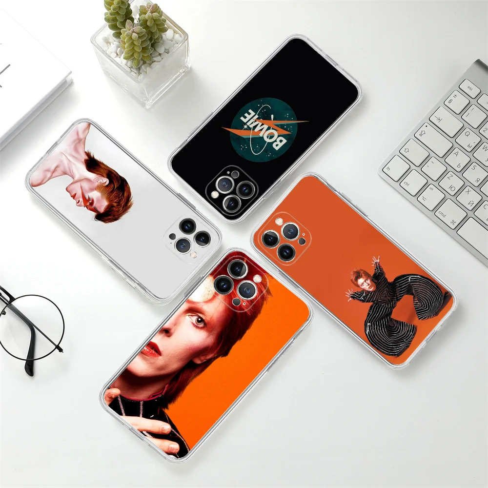 D-David B-Bowie Phone Case For iPhone 16 15 14 11 12 13 Mini Pro XS Max Cover 6 7 8 Plus X Funda Shell