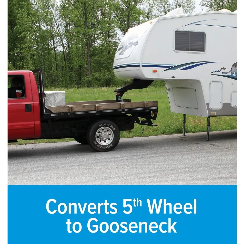 Wheel Gooseneck Adapter, 30,000lb Tow Rating (7,500lb Vertical Load)