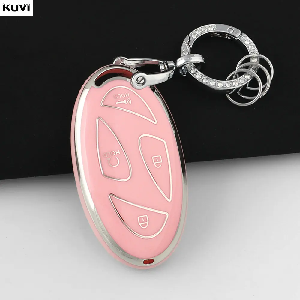 Neue TPU Auto Fernbedienung Schlüssel Fall Abdeckung Shell Für Xiandai IONIQ 6 Neue Grand Prix GN7 Kona 5 7 tasten Geschützt Halter Keyless Fob Tasche