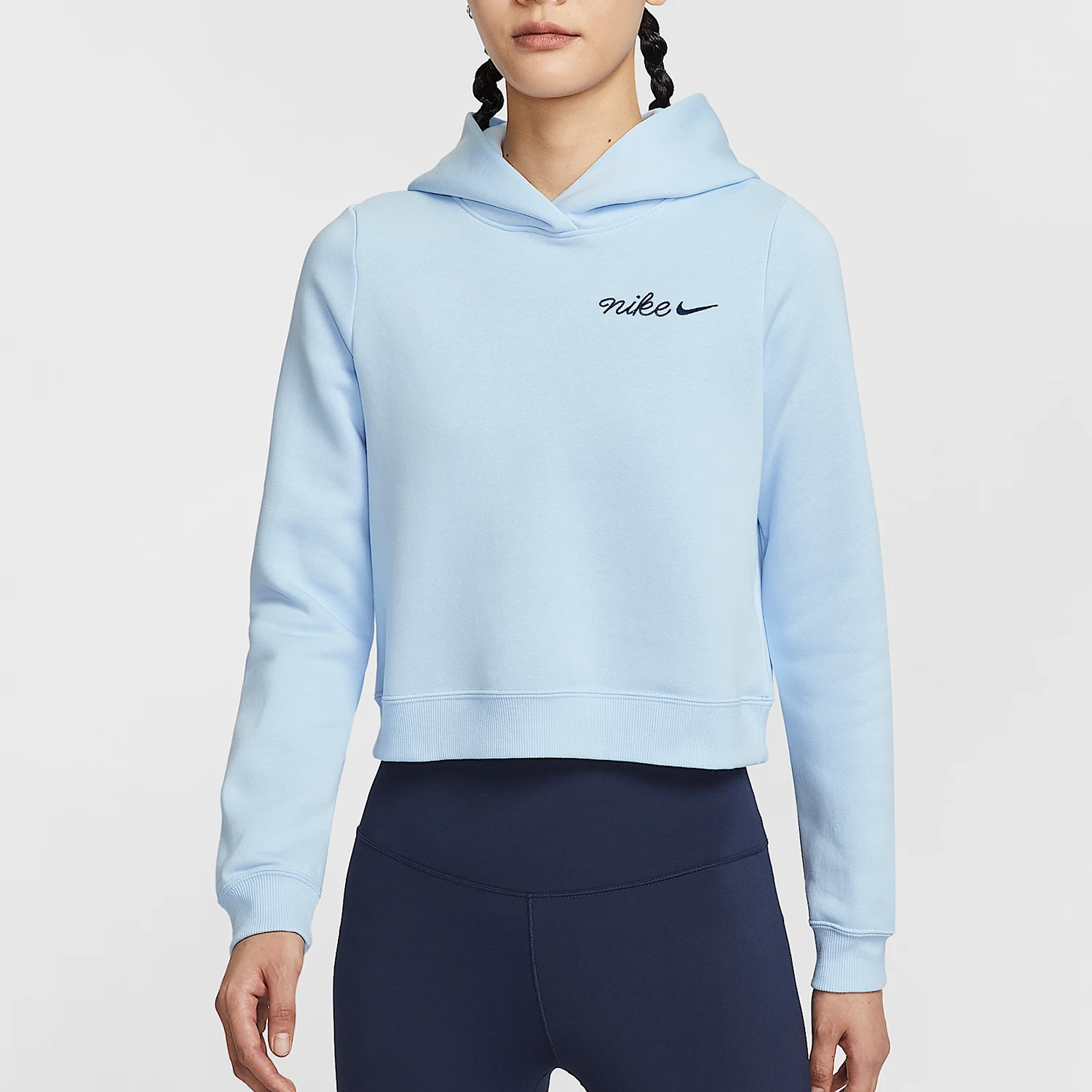 

Оригинальная женская короткая трикотажная толстовка с капюшоном Nike IM7495-441