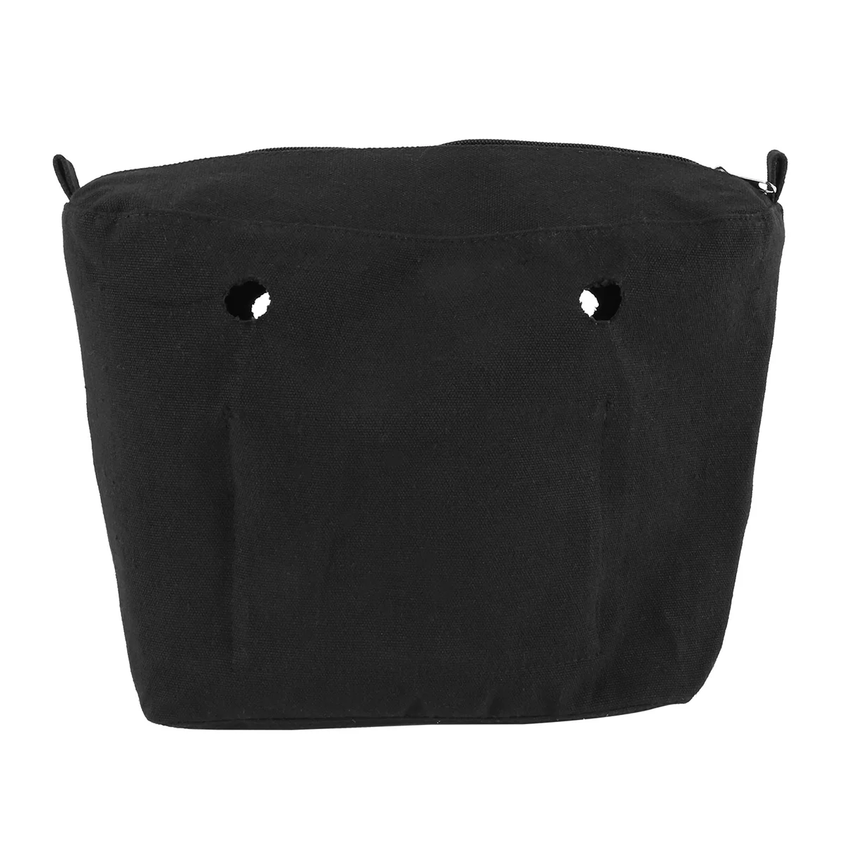 Waterproof Solid Canvas Insert Inner Lining Insert Zipper Pocket for Obag O Bag Handbag Bag Black Mini