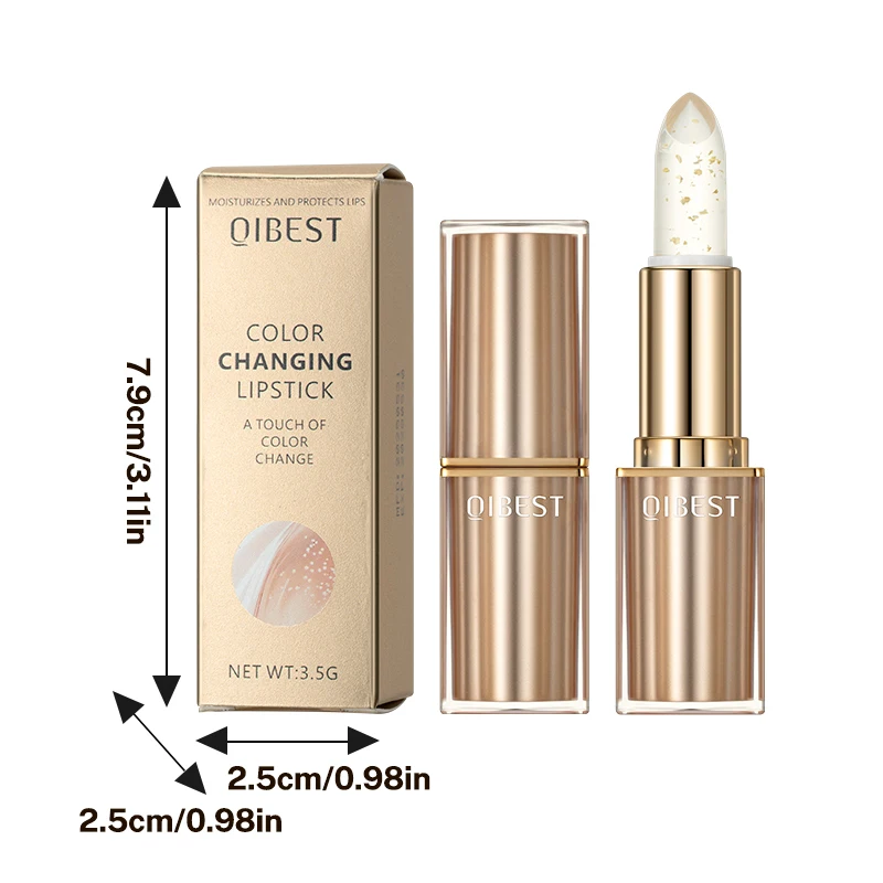 1 rossetto che cambia colore, idratante, non sbava, non macchiato, impermeabile, resistente al sudore, antimacchia, facile da applicare