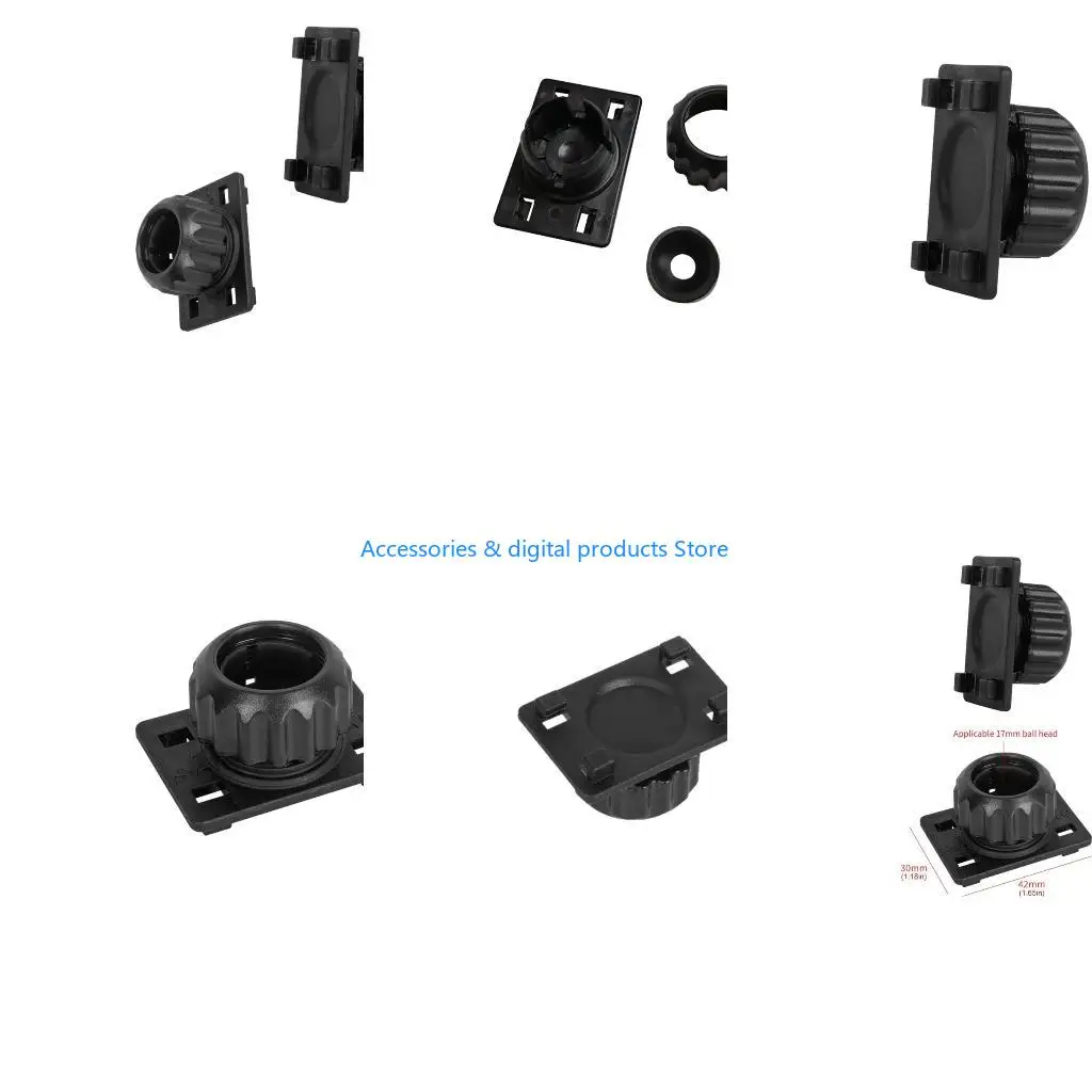 77JD 17mm Ball Head Car Wireless Charging Mount Accessory With 360 Degree Rotation