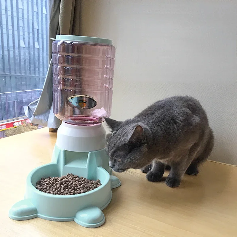 Automatic Feeder Dispenser Large Capacity Pet Feeder Small Dog Food Bowl Cat Feeder  Bowl Pet Press Type Feeding Bowl