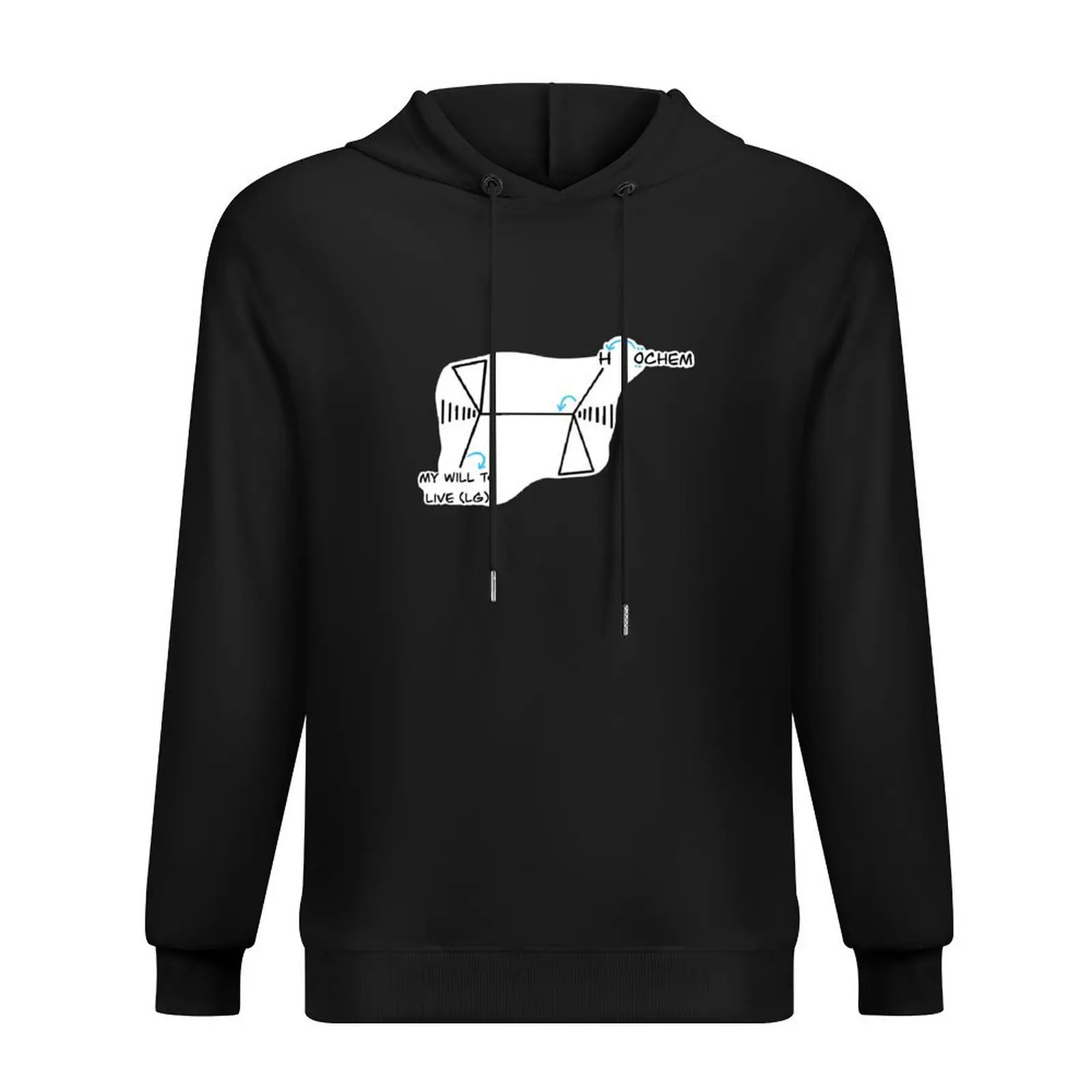 

Толстовка с капюшоном OChem and My Will To Live, одежда в стиле аниме, мужская одежда, блузка, футболки с рисунком, мужская толстовка большого размера