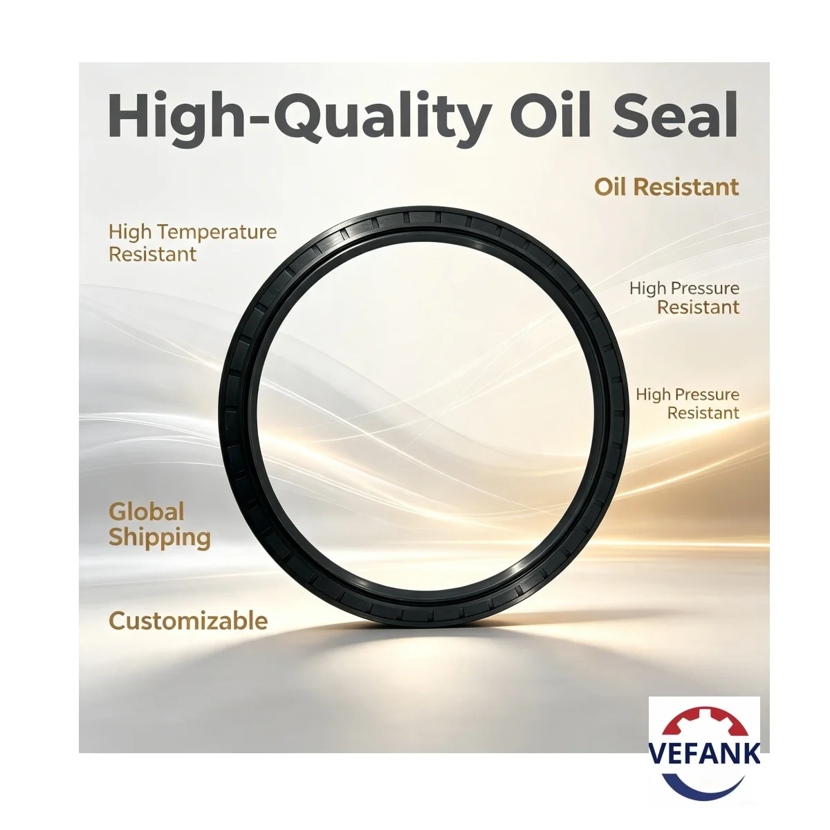 TC 200*230*15 mm Oil Seal, NBR, Black – In Stock, Factory Direct, High-Quality Automotive Part.