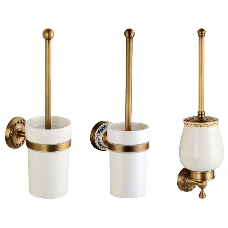 European toilet brush set Antique no dead ends Simple Toilet cup Bathroom hardware pendant