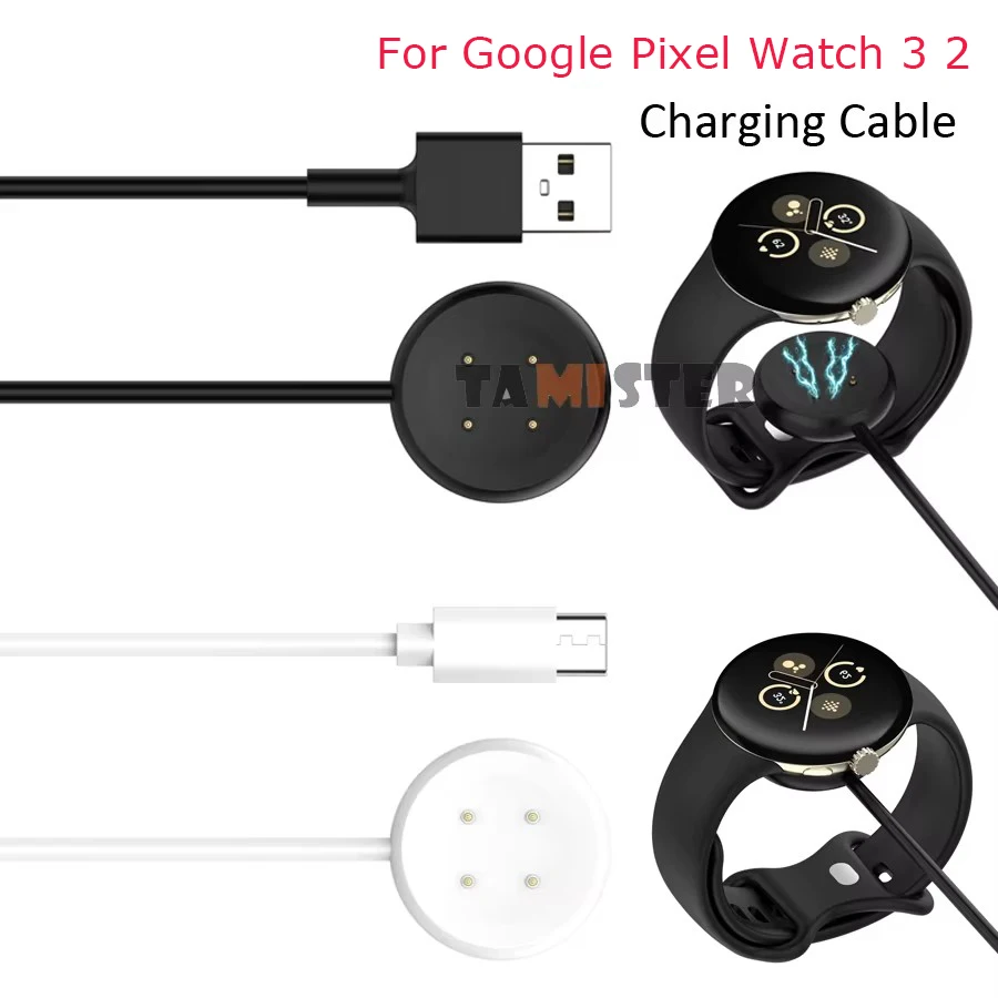 For Google Pixel Watch 3 2 Charging Cable Magnetic USB Type C Charger Cord Adapter Power Dock For Google Pixel Watch 2 Accessory