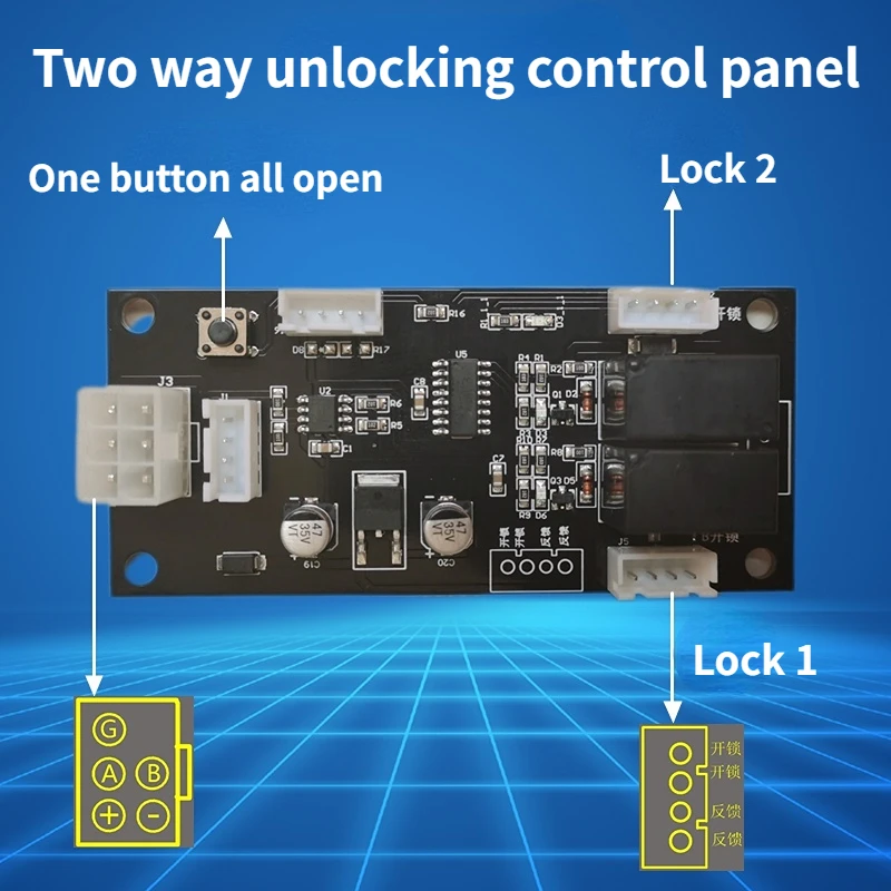 2-way Lock Control Panel, Electronic Warehouse Indicator Light Control Panel, Password Cabinet Lock Control Panel, Smart Drawer