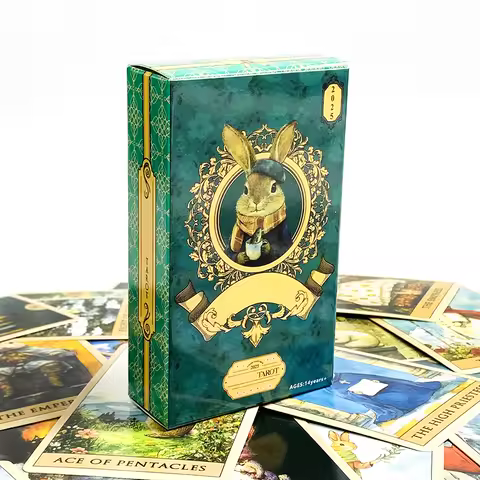 2025 New Tarot Cards 78 Card Tarot Deck English Version Destiny Prediction Divination Board Game Family Gathering Card Game