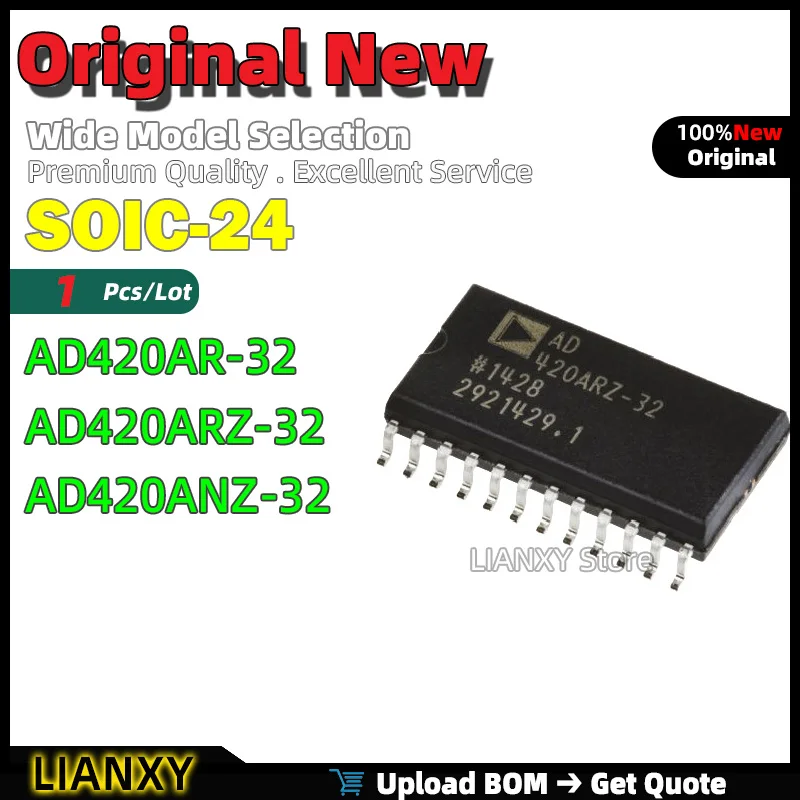 1pcs SOIC-24 AD420AR-32 AD420ARZ-32 AD420ANZ-32 16-bit DAC New Original