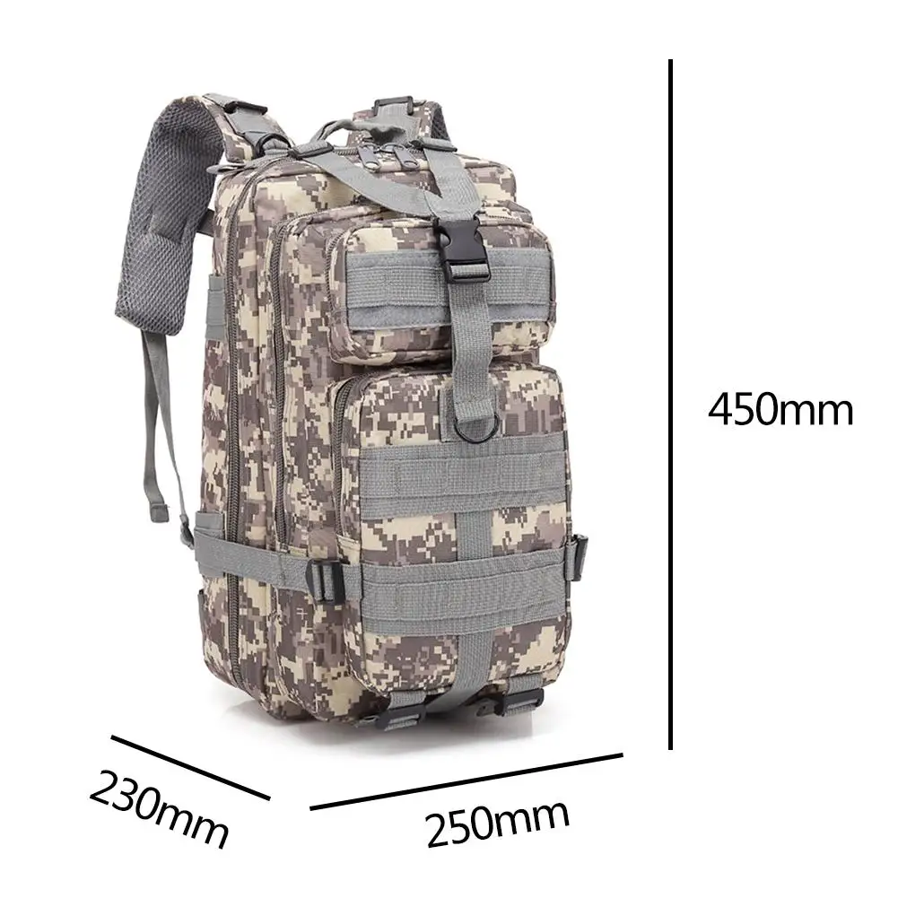 Impermeável Grande Outdoor Tactical Assalto Mochila, saco do exército, Caminhadas, Camping, caça, mochilas, Bug, 1000D, 30L