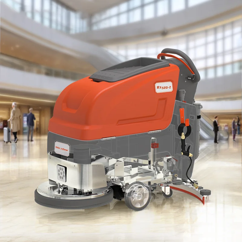 Professional Floor Scrubber Machine Hand Push Electric Floor Sweeper For Office Home Shop Hotel Professional Cleaning Tool