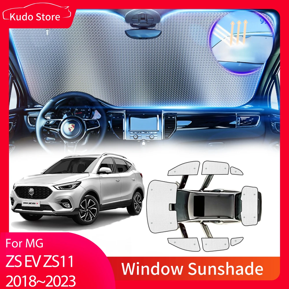 

Full Covers Sunshades for MG ZS EV ZX VS Plus ZS ZS11 2018~2023 Rear Side Window Visor Mats Front Windshield Curtain Accessories