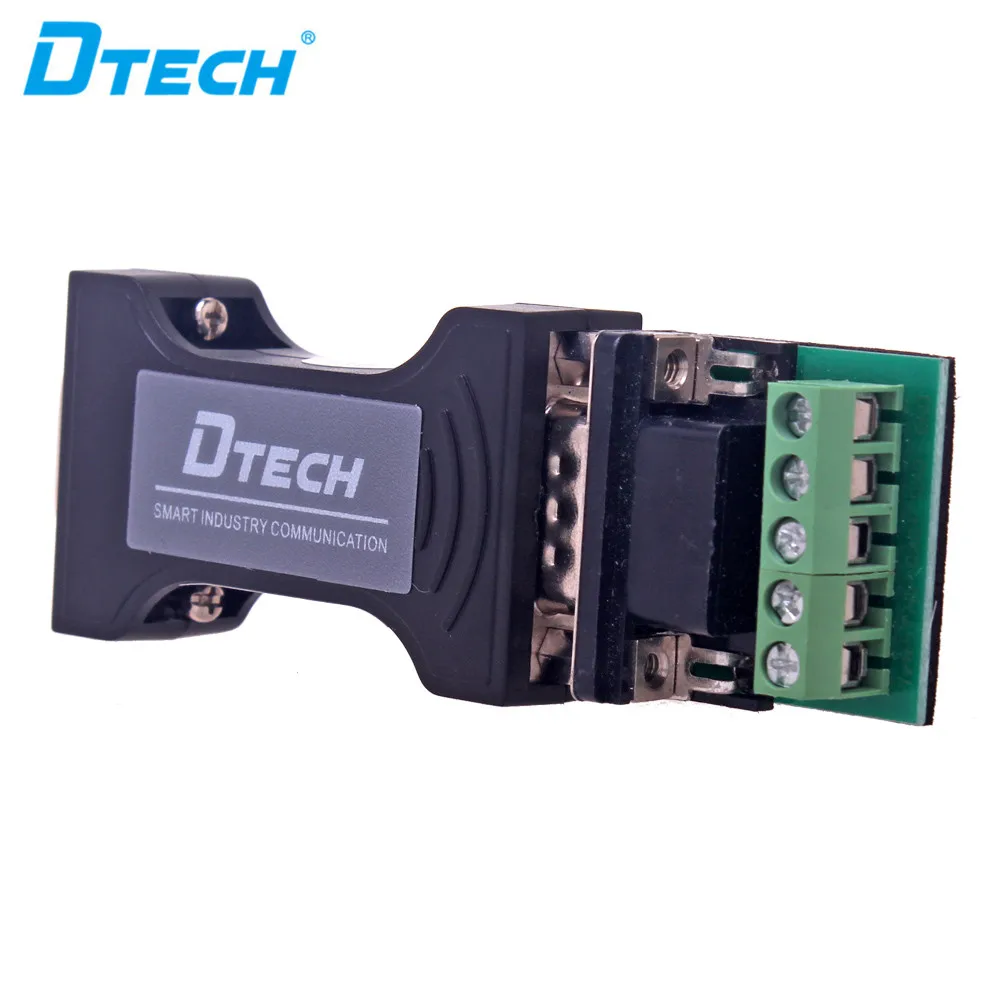 Dtech OEM RS232 naar RS485/RS422 Converter DB9 Pin 1200M 115.2Kbps Plug en Play RS232 naar RS485 Adapter voor Computer Monitor