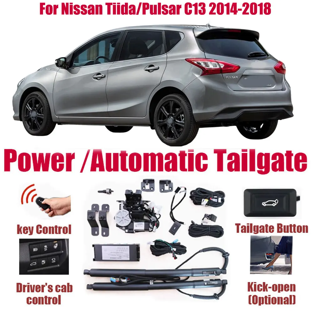 For Nissan Pulsar/Tiida C13 2014-2018 Car Automatic Lifting kit Opening Trunk Intelligent Electric Lift Tailgate