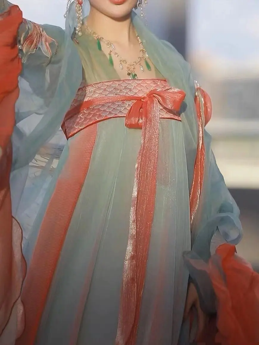 2026 Chinese Style Hanfu Traditional Costume Princess Ru Skirt Female Chest Length Embroidered Large Sleeve Shirt - view 6