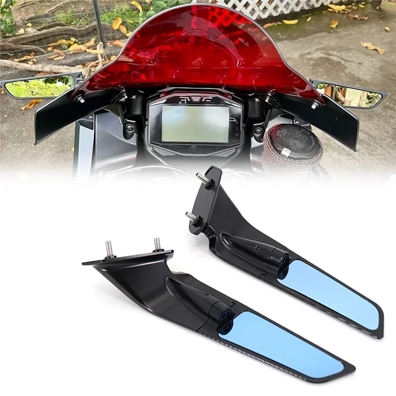 Rearview Mirrors Wind Wing Adjustable Rotating Side Mirror Winglet for Suzuki GSX-R1000 GSXR 1000 GSX-R 1000R Anniversay