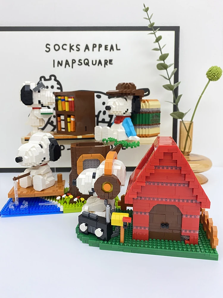 AssistSnoAmendments-Micro blocs de construction, musique, pêche, porte-stylo, modèle 3D, puzzle bricolage, mini briques, figurine, jouets pour cadeau de Noël