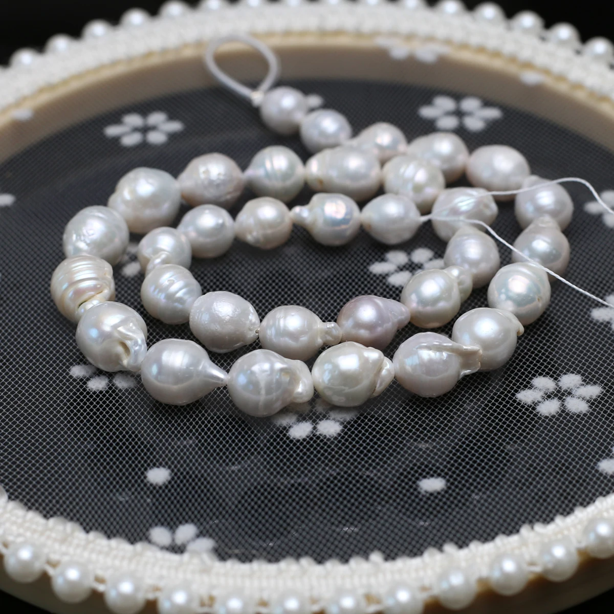 

12-15mm 5A Natural Freshwater Pearl Baroque Drop White Isolated Loose Bead Jewelry Make DIY Necklace Bracelet Women Gift Women