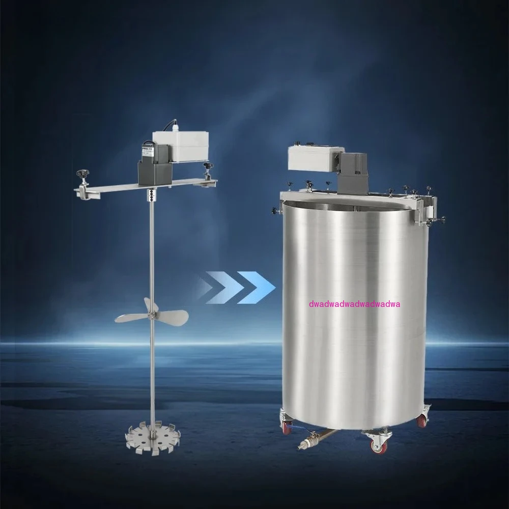 

High Speed Disperser Liquid Soap Mixer IBC Agitator Industrial Tank 500L Stirrer Electric Motor Blender Cosmetic Machine