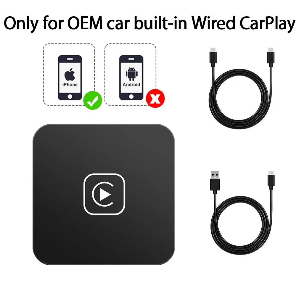 Mini Carplay & Auto Box Dongle Bedraad naar Draadloos Voor Audi Toyota Mazda Nissan Chevrolet Suzuki Subaru Kia Ford Opel Skoda Hyundai