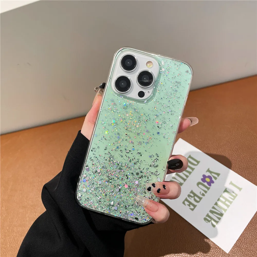 Shiny Glitter Phone Case For Redmi A3 13C Note 13 Pro Plus 5G For Xiaomi POCO M6 Pro 4G X6 Pro 13 Lite 13T Soft Silicone Cover