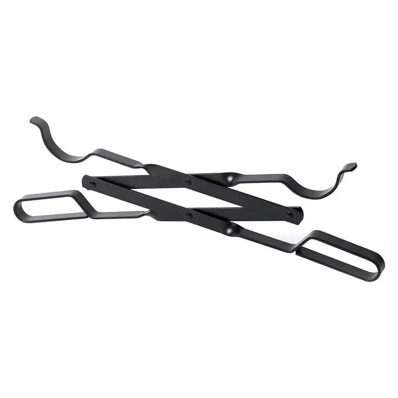 WON 26 بوصة طويلة الحطب ملقط سجل المنتزع لحفرة النار المعسكر النار الموقد الثقيلة الحديد المطاوع سهلة التركيب سهلة ل #2