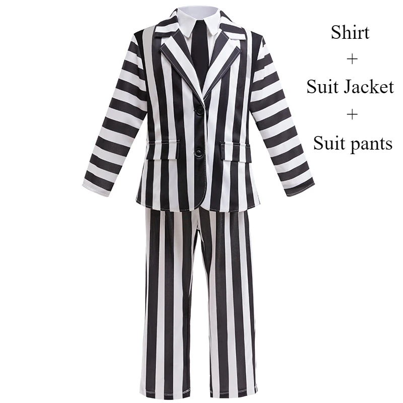 Halloween B-Betelgeuse Cosplay Costumes Boys Astrid Deetz B-Beetlejuice 2 Costume Girls Carnival Party Character Costume