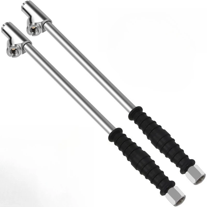 AliExpress NONE Heavy Duty Tire Inflator Rubber Handle Metal Tool Car Van Bike Tire Air Chuck Compressor Adapter Universal Valve Connector