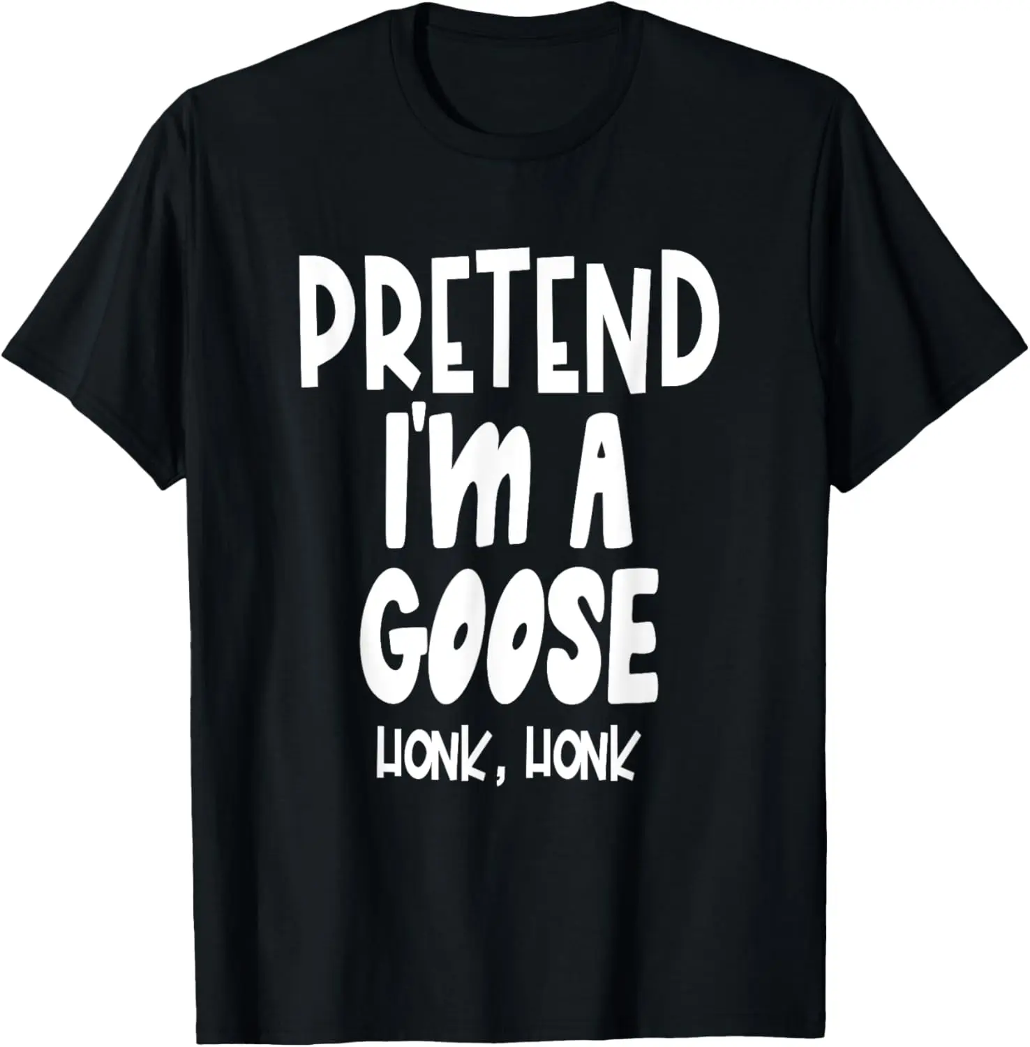 Fun Pretend Goose Shirt - Lazy Halloween Goose Costume T-Shirt