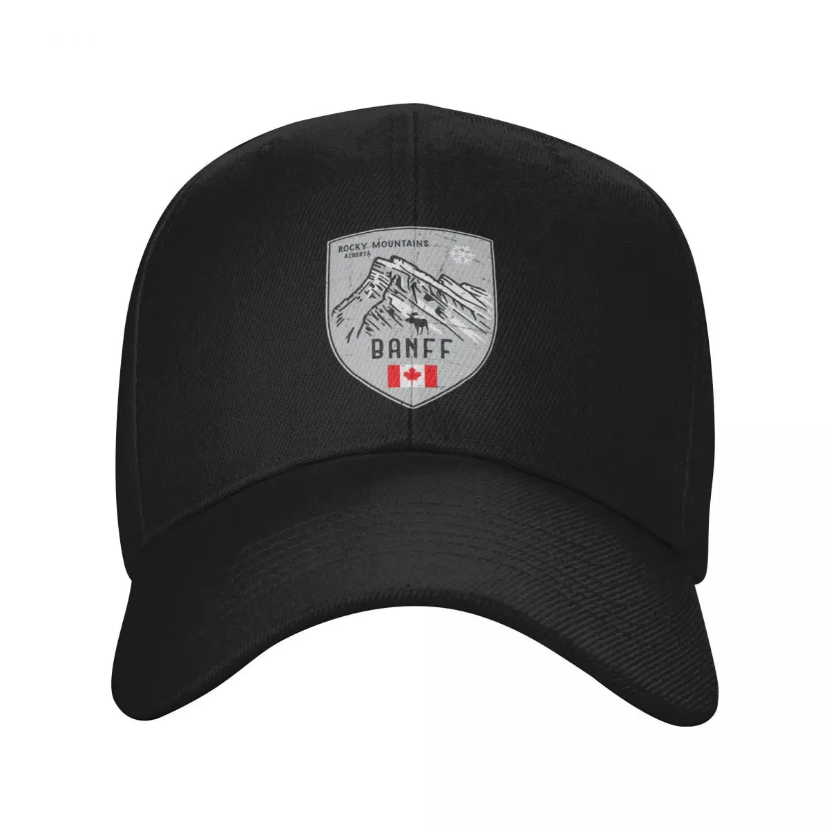 Fashion Banff Canada Emblem baseball cap Suitable For Round Faces Baseball Cap