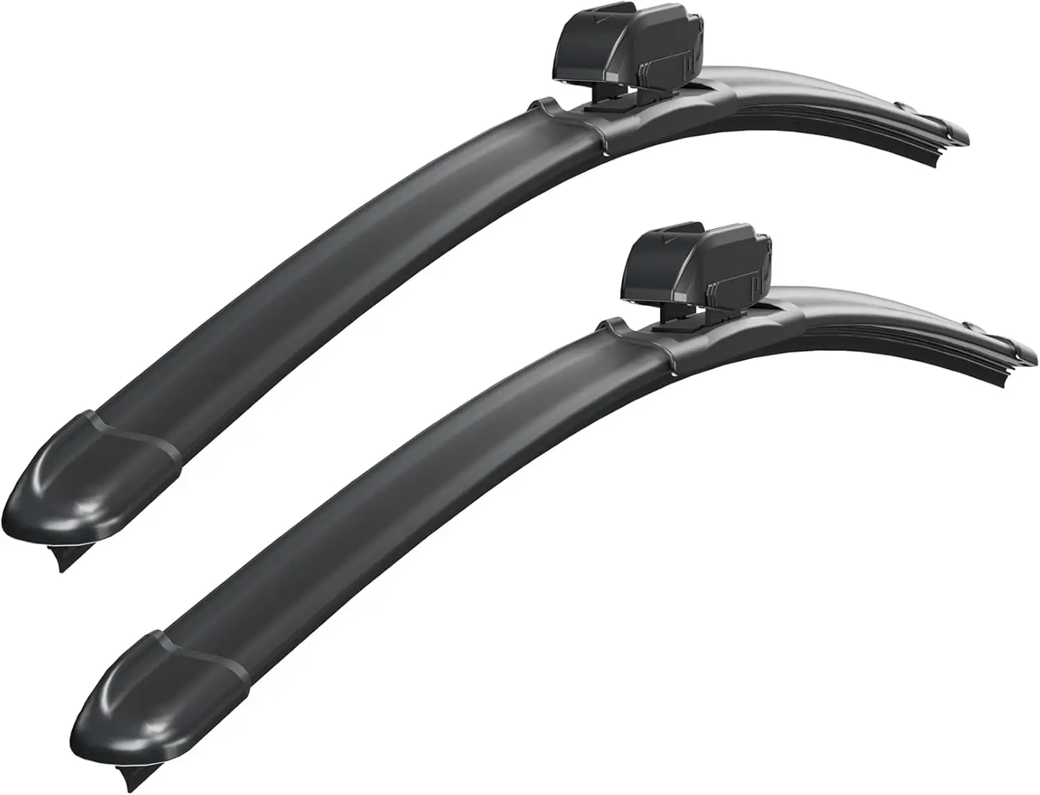 

22 "+ 22" для автомобиля/внедорожника — качество OEM, адаптер J-образного крючка и зажима в комплекте, всесезонные тихие дворники (набор из 2 шт.)