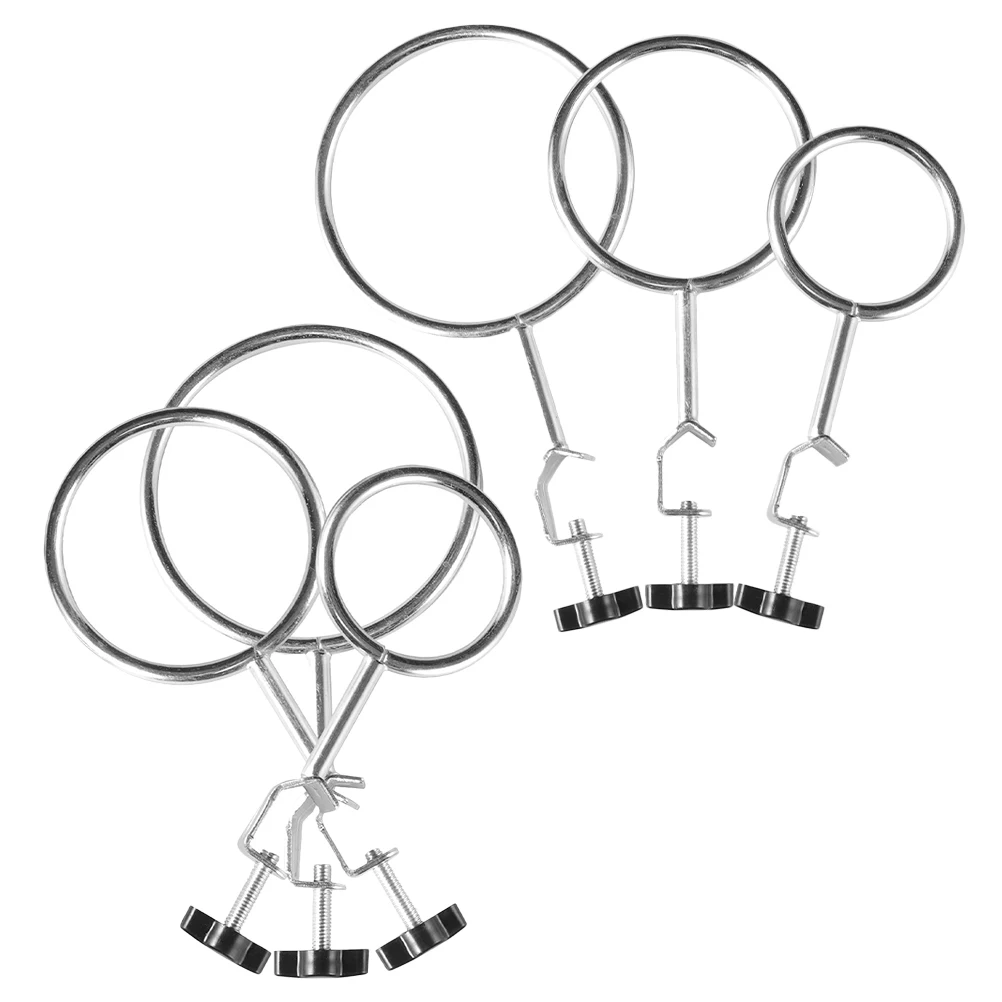 

6pcs Test Tube Clamp Iron Stand Beaker Experimental Consumables Laboratory Equipment Chemistry Flask Retort Stand