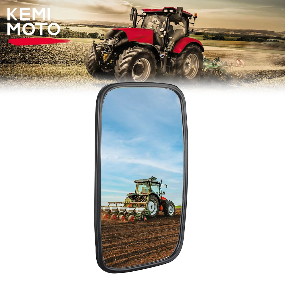 

KEMIMOTO Rear View Side Mirror for John Deere Tractors for 0.6"-0.8" round square tube for Case IH for Versatile for New Holland