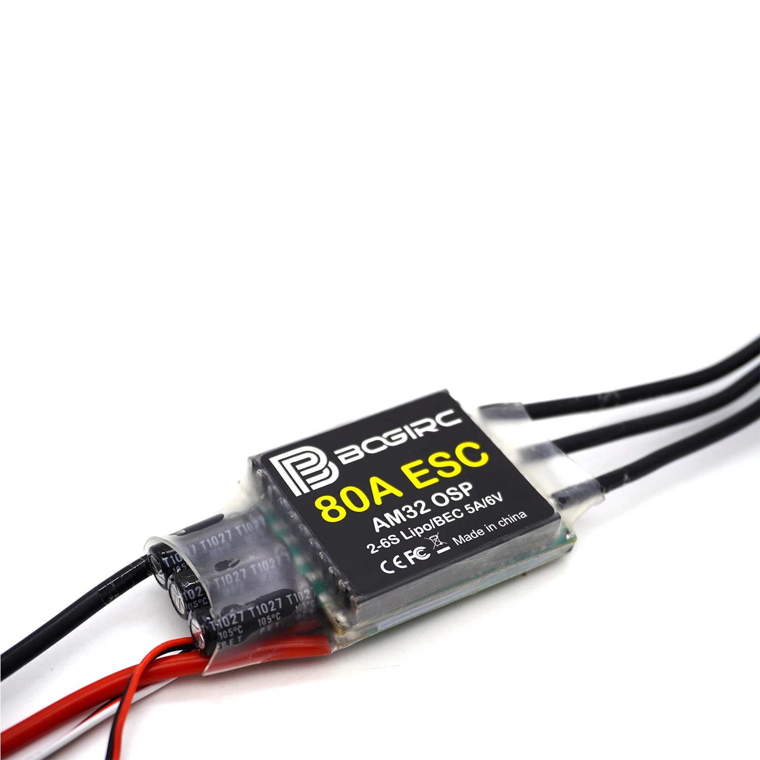1/8 1/10 RC Crawler Car Brushless ESC 80A AM32 Speed Controller BEC 5A/6V for Axial Traxxas TRX4 TRX6 SCX10 4WD D90 RC Rock Cars