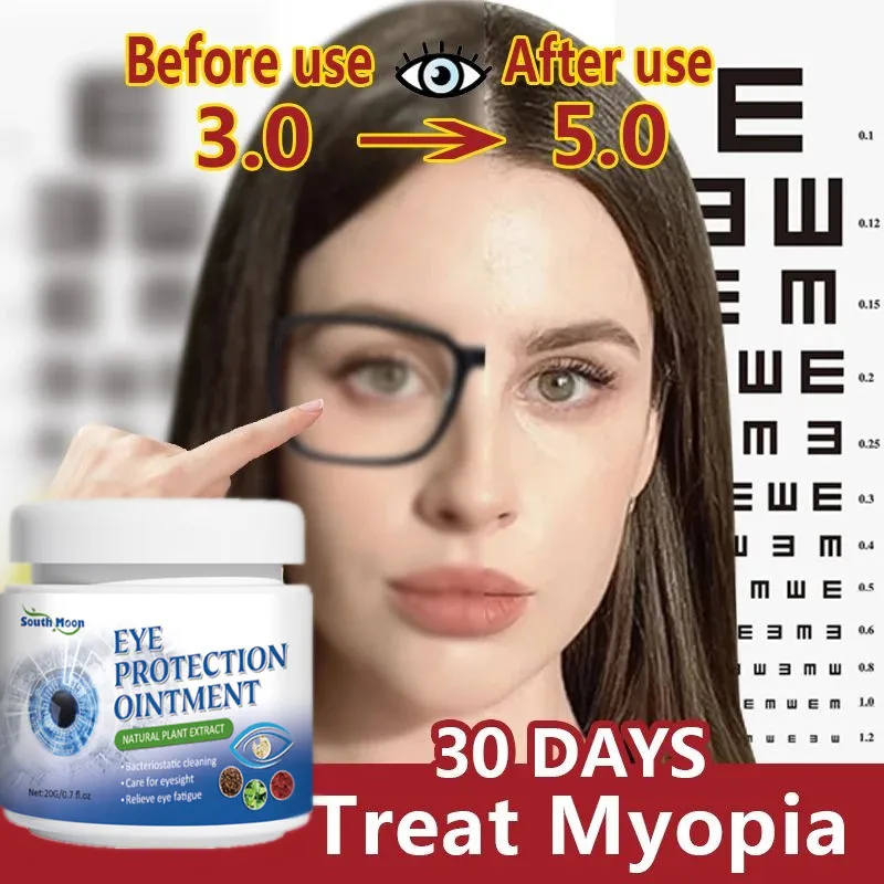 Protect Eyesight Cream,Relieve Vision Astigmatism,Eye Fatigue Dry Blurred for Women Men with Myopia Glasses Anti Blue Light