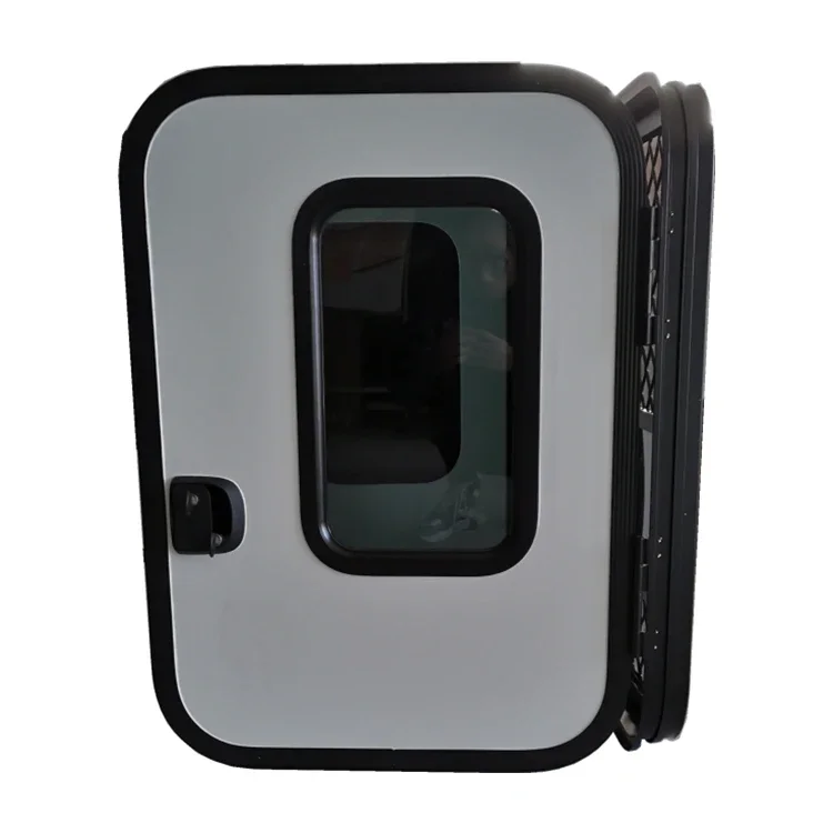 E-mark Certification 650-900mm Aluminum Alloy Frame Single-point Lock Teardrop Rdoor For RV Caravan Camper Trailer