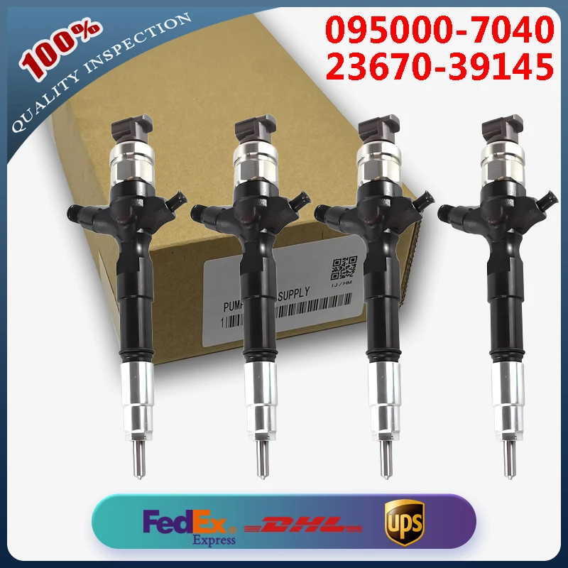 

4 шт. 095000-7040 23670-30150 23670-39145 23670-30310 23670-39245 Форсунка Common Rail для двигателя Toyota Hiace 2.5 2KD-FTV D-4D